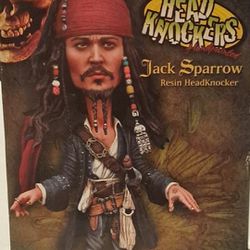 Disney Pitates Of The Caribbean Jack Sparrow Resin Headknocker