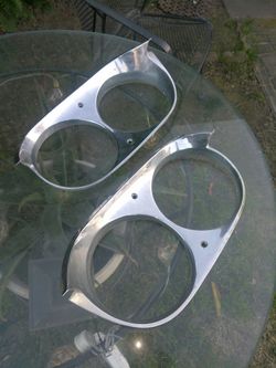 62 Lincoln Headlight Bezels