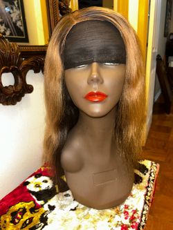 Ombre Lace Front Wig Medium Length