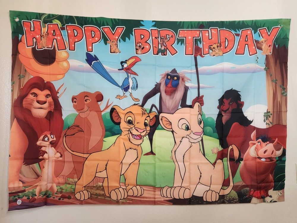 Lion king birthday theme $12