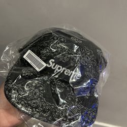 Supreme Bandana Jacquard Denim Camp Cap