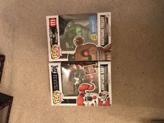 Funko pop exclusives five night at Freddy's jumpscare baby nightmare freddy