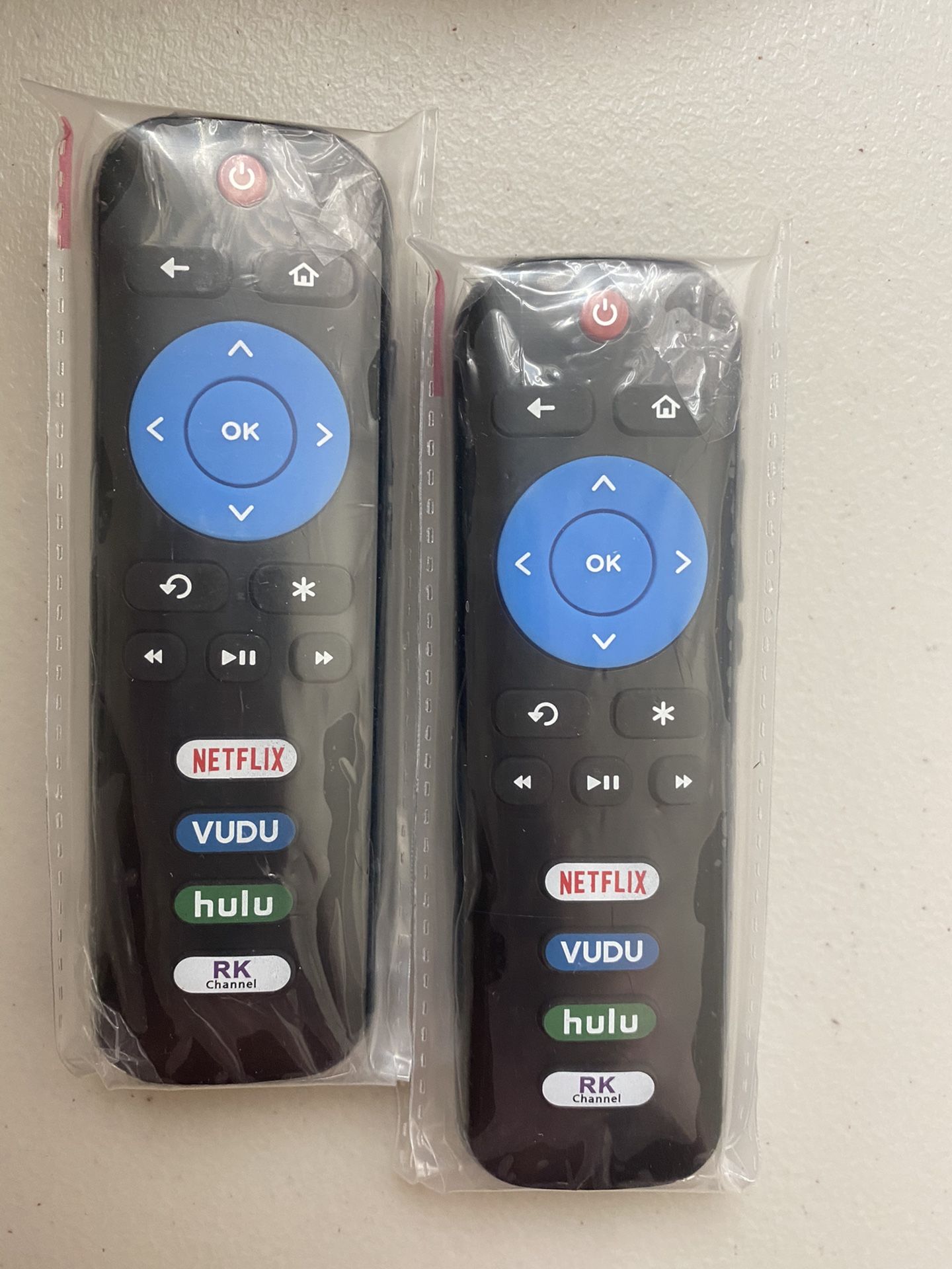 2 Piece Universal remote control replace for TCL ROKU TV