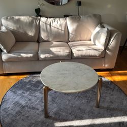 Downsizing: Cream Couch (clean and comfortable)