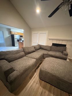 Comfy Big Gray Sectional Couch - needs to go ASAP!!