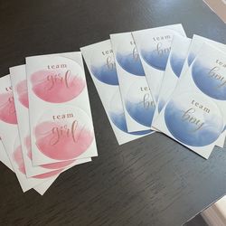 Gender Reveal Stickers