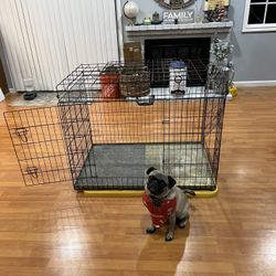 LARGE KENNEL ( Pug Not Included  lol) 