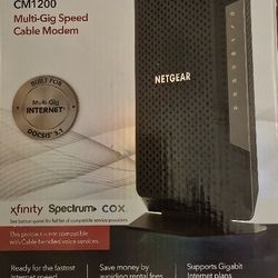 Netgear Nighthawk DOCSIS 3.1 Cable Modem Xfinity/Cox/Spectrum Rated And Certified 