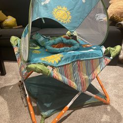 Pop-Up Baby Bouncer Activity Chair Sunshade