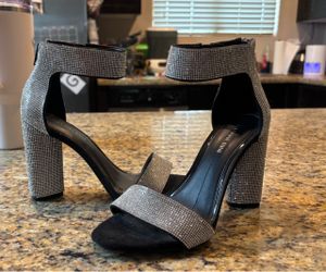 Gianni Bini Rhinestone Block Heel