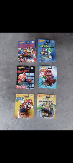 Super Mario Brothers Pop Culture Hot Wheels Set
