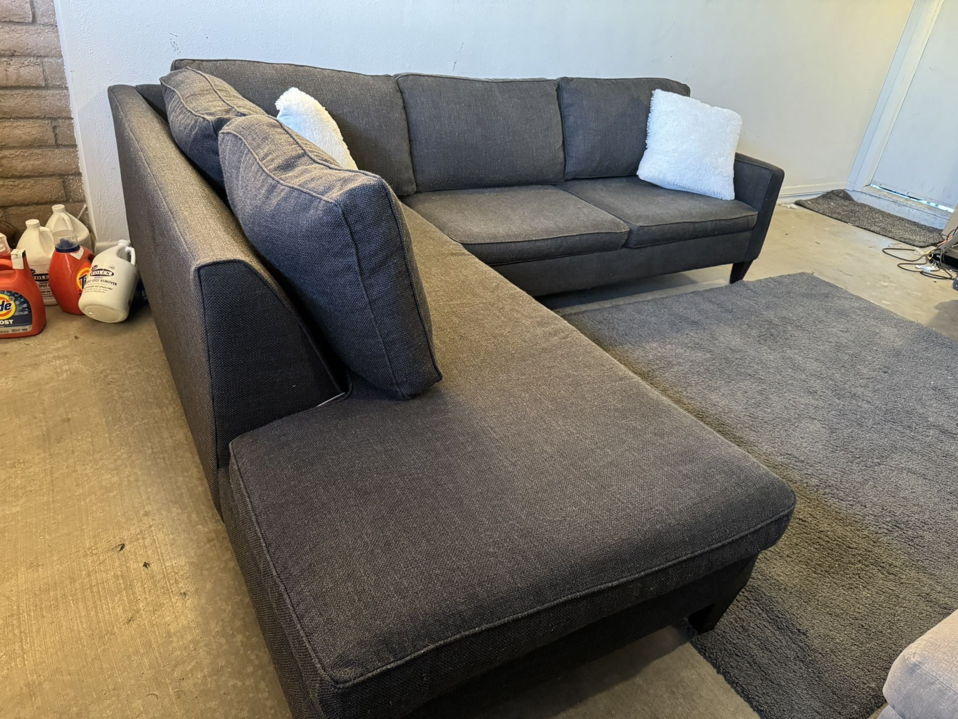 Gray Sectional Sofa Couch