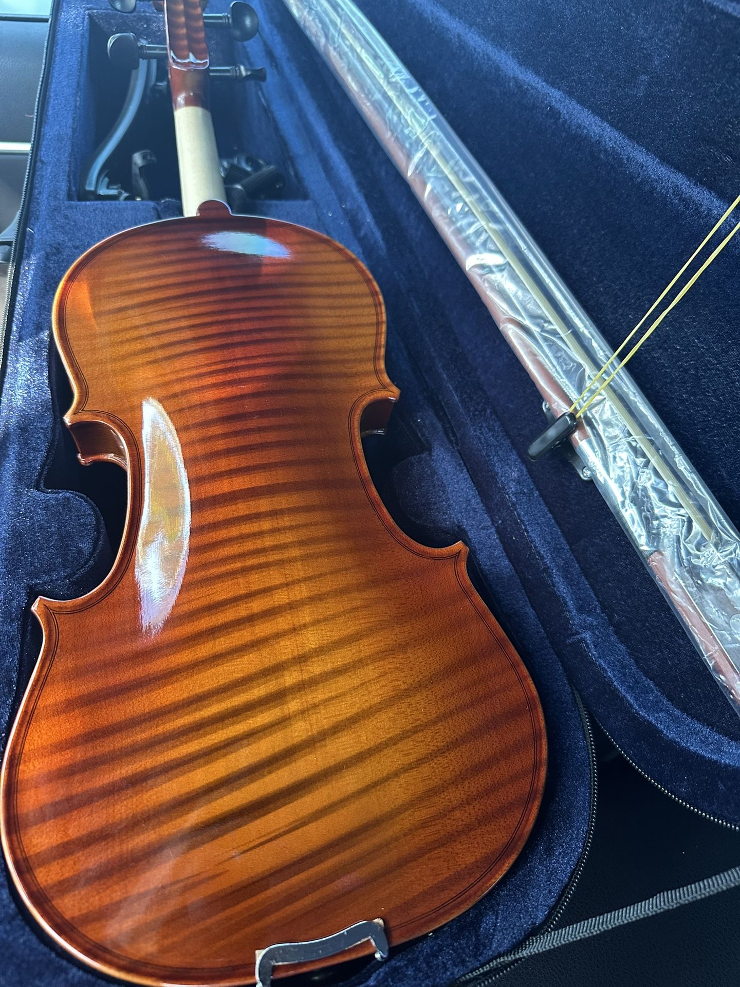 Flamed 4/4 Rothenberg German Violin with New Bow, Digital Tuner, Shoulder Rest, Extra Strings $280 Firm
