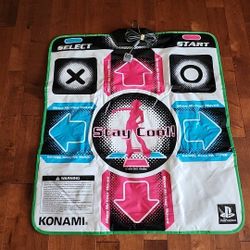 Konami~Playstation 2 Dance Dance Revolution Mat/Pad 1(contact info removed)~ Stay Cool 