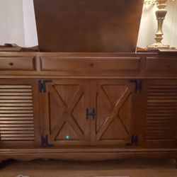 Vintage GE Stereo Console Phonograph