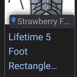 5 Ft Folding Lifetime Table New Light And Portable