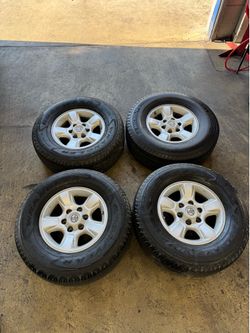 (4) 16” Toyota Truck Rims W/ 26570R17 Goodyear WRANGLERS *$250 FOR ALL 4✅🔥*