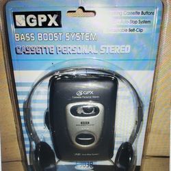GPX Bass Boost System Cassette Personal Stereo - Walkman Type - New & Sealed