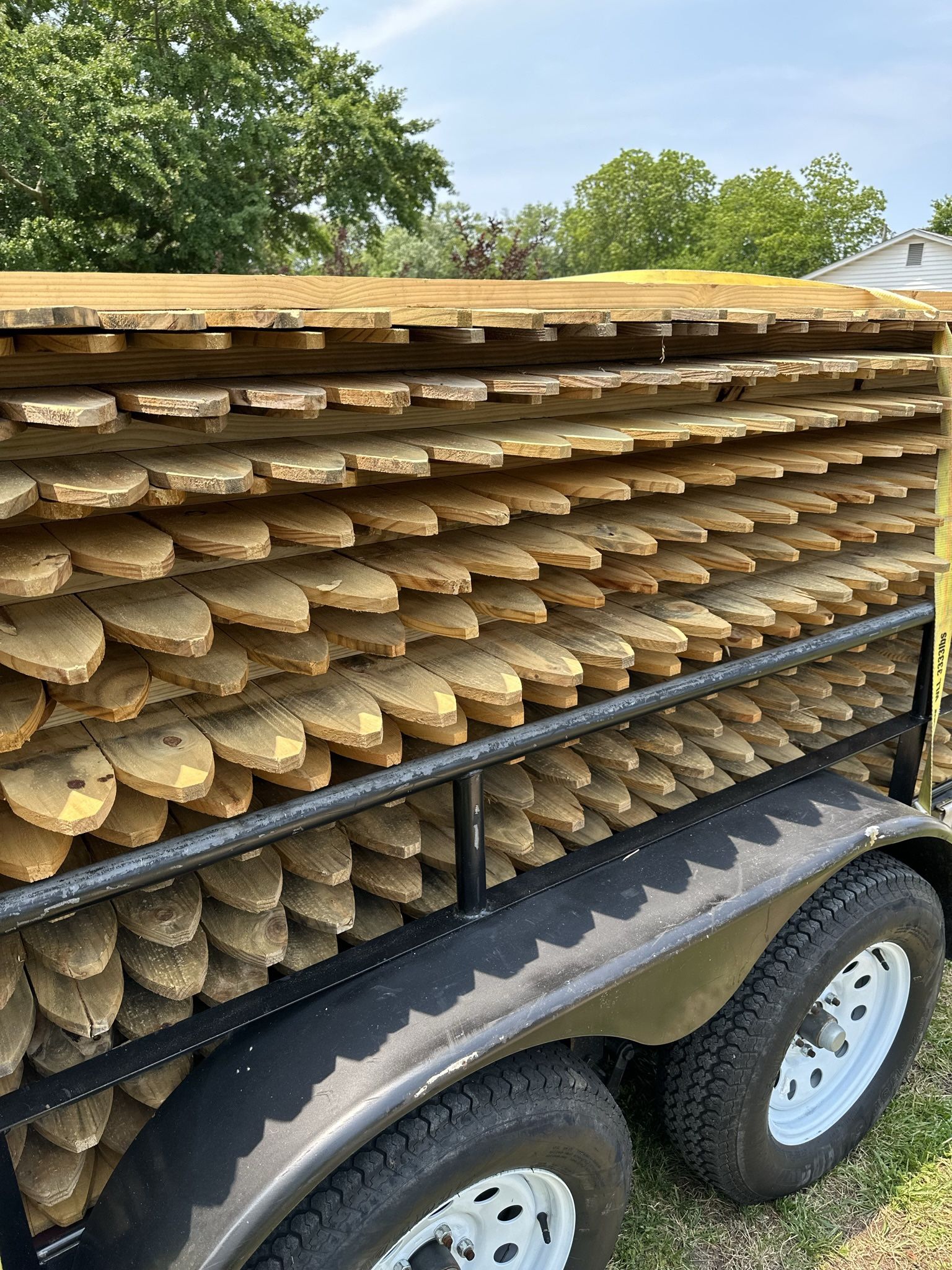 Fence panels, 6ft tall x 8ft long , 4” Stockade $45 Each. (18) Panels Available, 9/20/2025
