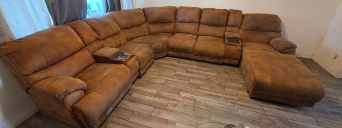Used Curved Sectional Couch – Good Project Piece – $100