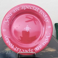 Vintage 1979 Red “YOU ARE SPECIAL TODAY “ Plate