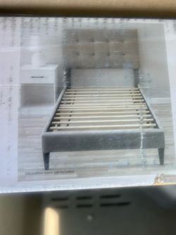 Twin headboard and frame