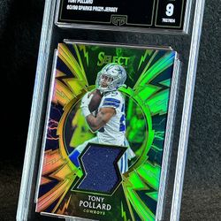 2019 Select ✨ Tony Pollard ✨ Sparks Prizm Jersey 60/99 GMA 9 Mint 💎 - Dallas Cowboys / Tennessee Titans 