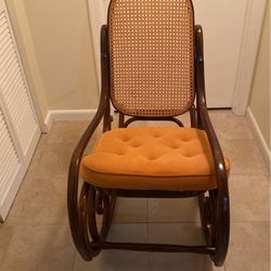 Vintage Thonet-Style Bentwood Rocking Chair 