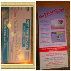 Parasailing tickets for 2 great deal