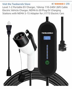 Twobarrels Portable EV Charger Level 1-2