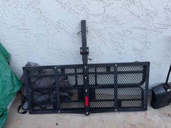 Black Steel Hitch luggage rack
