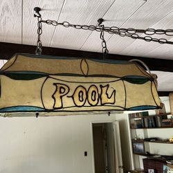 Vintage Pool Table Lamp 
