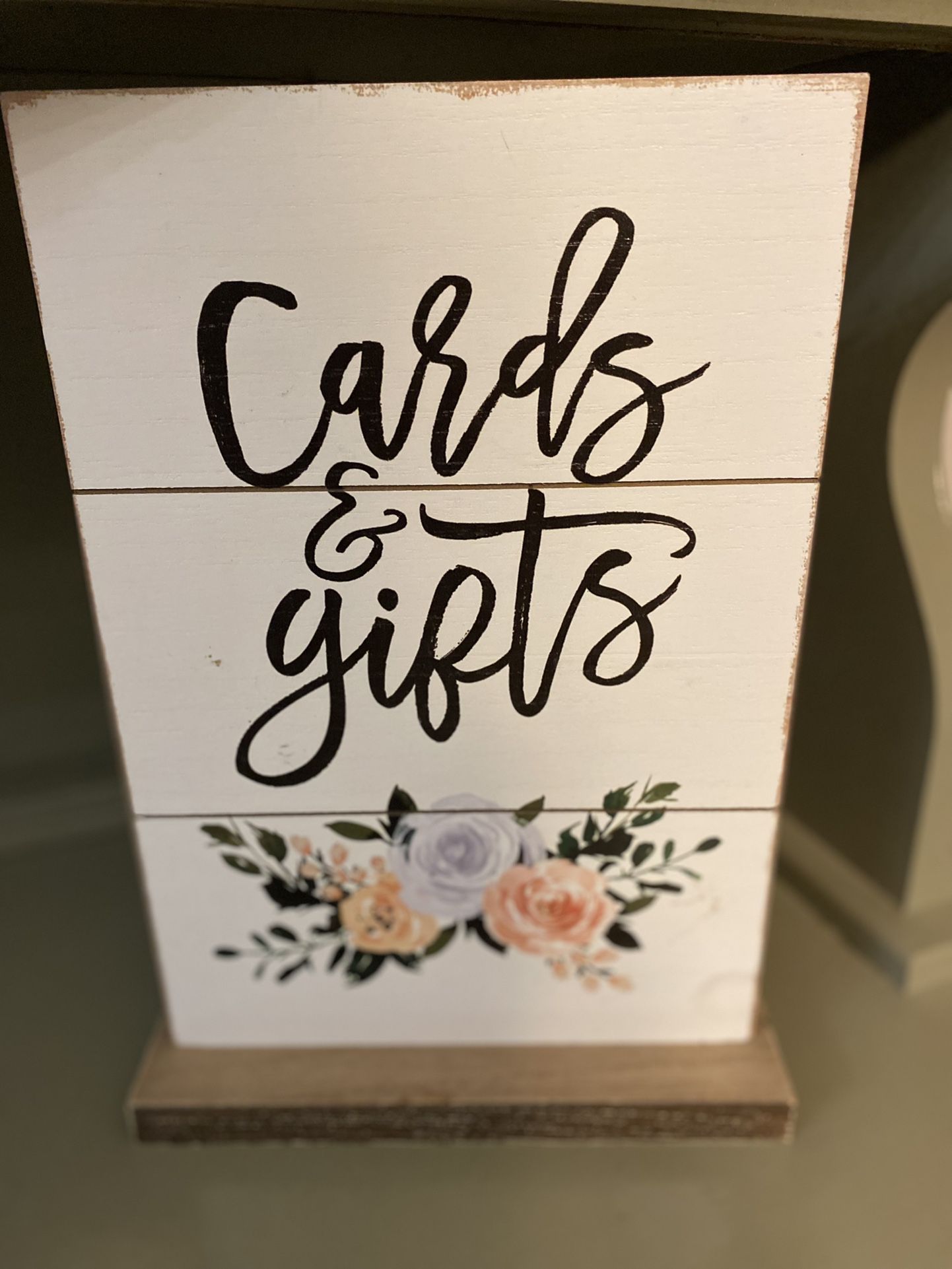Cards And Gifts - Wood Sign 
