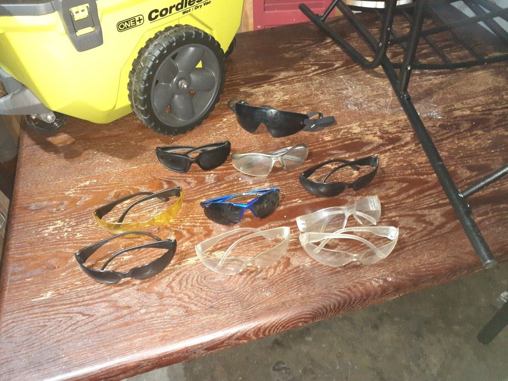 10 pairs of safety glasses lot $25