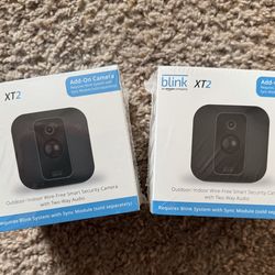 NEW -SET OF 2 Blink XT2 Wi-Fi 1080p Add-on Indoor/Outdoor Security Camera