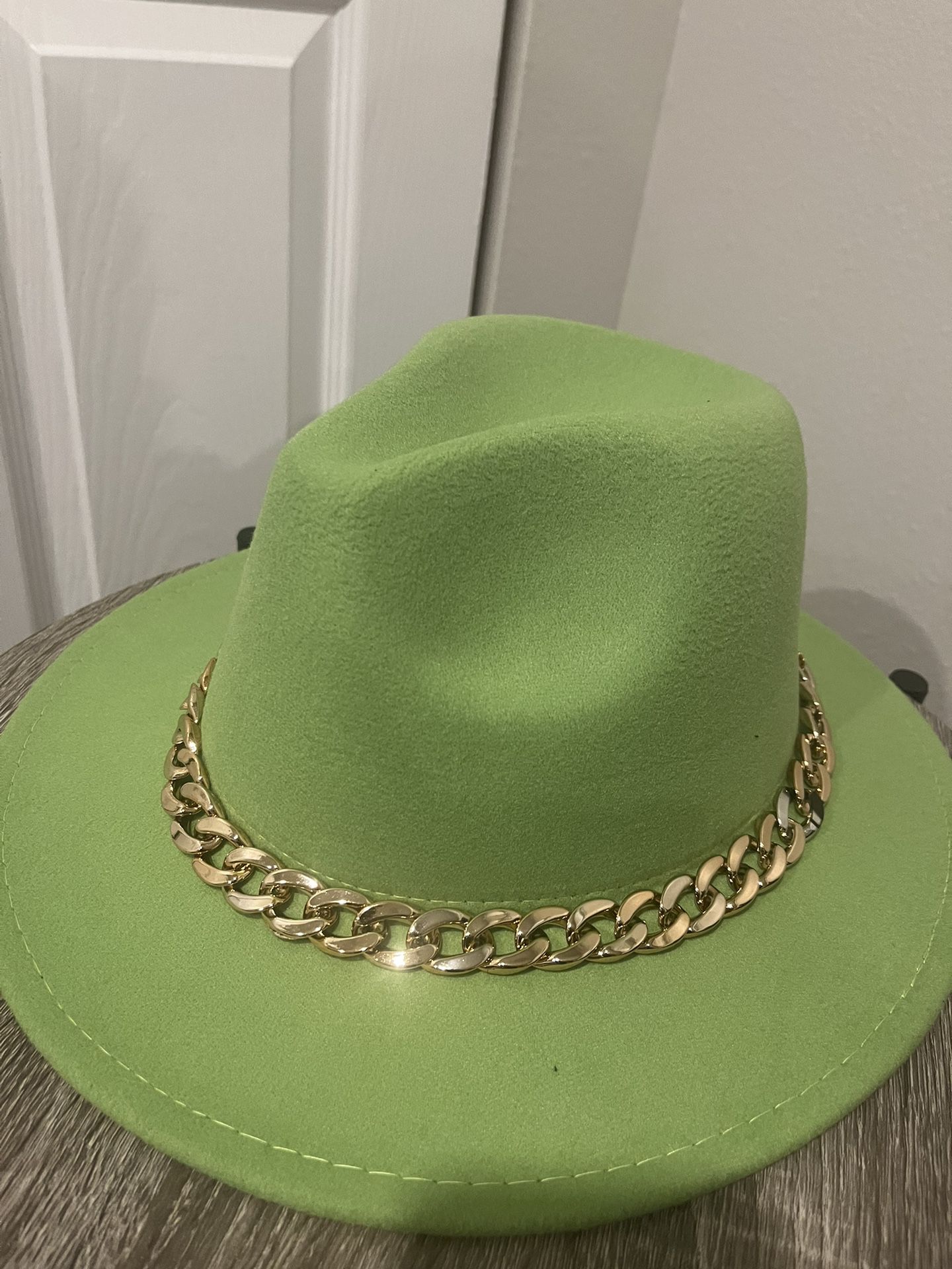 A Light Green cowboy Hat 