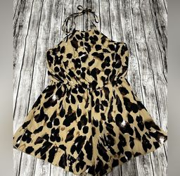 Animal Print Romper