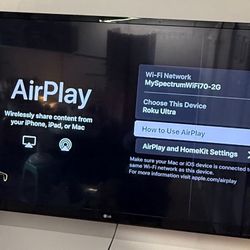 LG TV with roku 55”