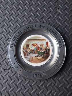1776 " Declaration of Independence "  The Great American Revolution 10".5 Plate