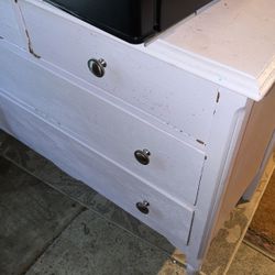 Dresser With Mirror Lavender 