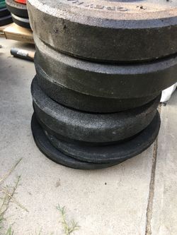 Hi temp bumper weights 4-10s and 4-45lbs