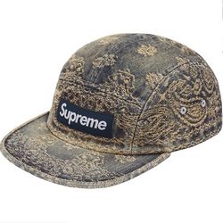 Supreme Bandana Camp Cap Blue 