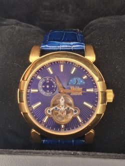 Wöhler wristwatch from automatic series featuring a distinctive stylized monkey