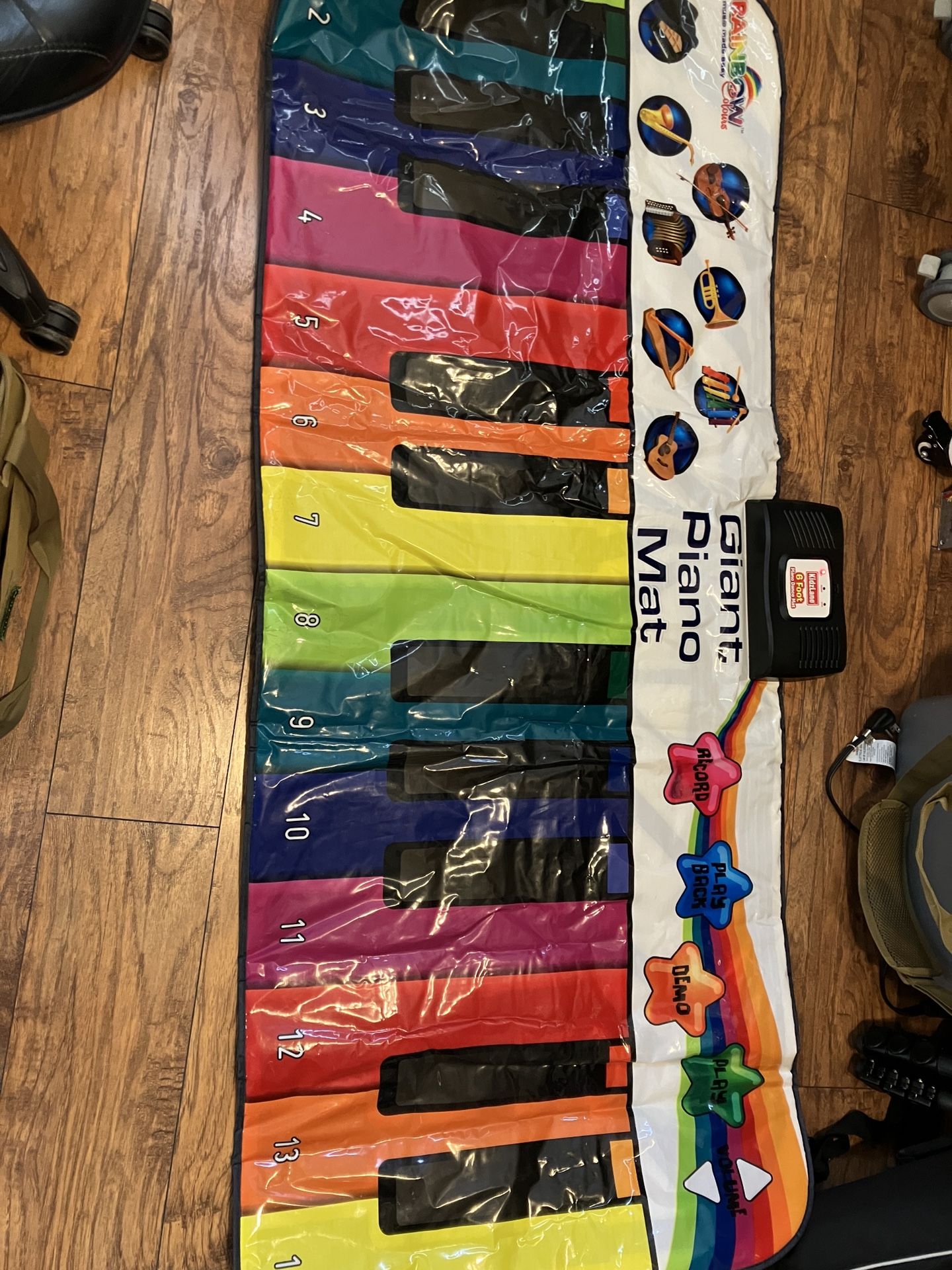 6ft Musical Piano Mat With Colorful Keys