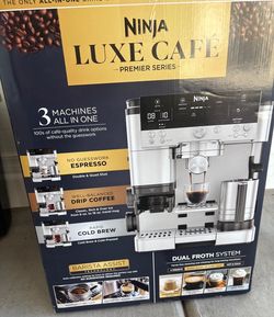 NEW ninja luxe cafe espresso machine