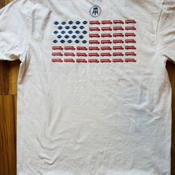 Barstool Sports Bussin’ With The Boys Mens LRG T Shirt American Flag Football