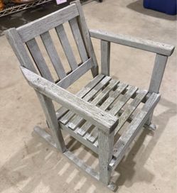 Vintage Toddler’s Wooden Distressed Adirondack Chair