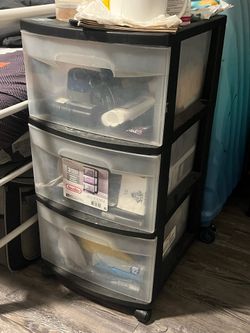Desk + Chair + 3-Drawer Unit + Monitor– Furniture Bundle