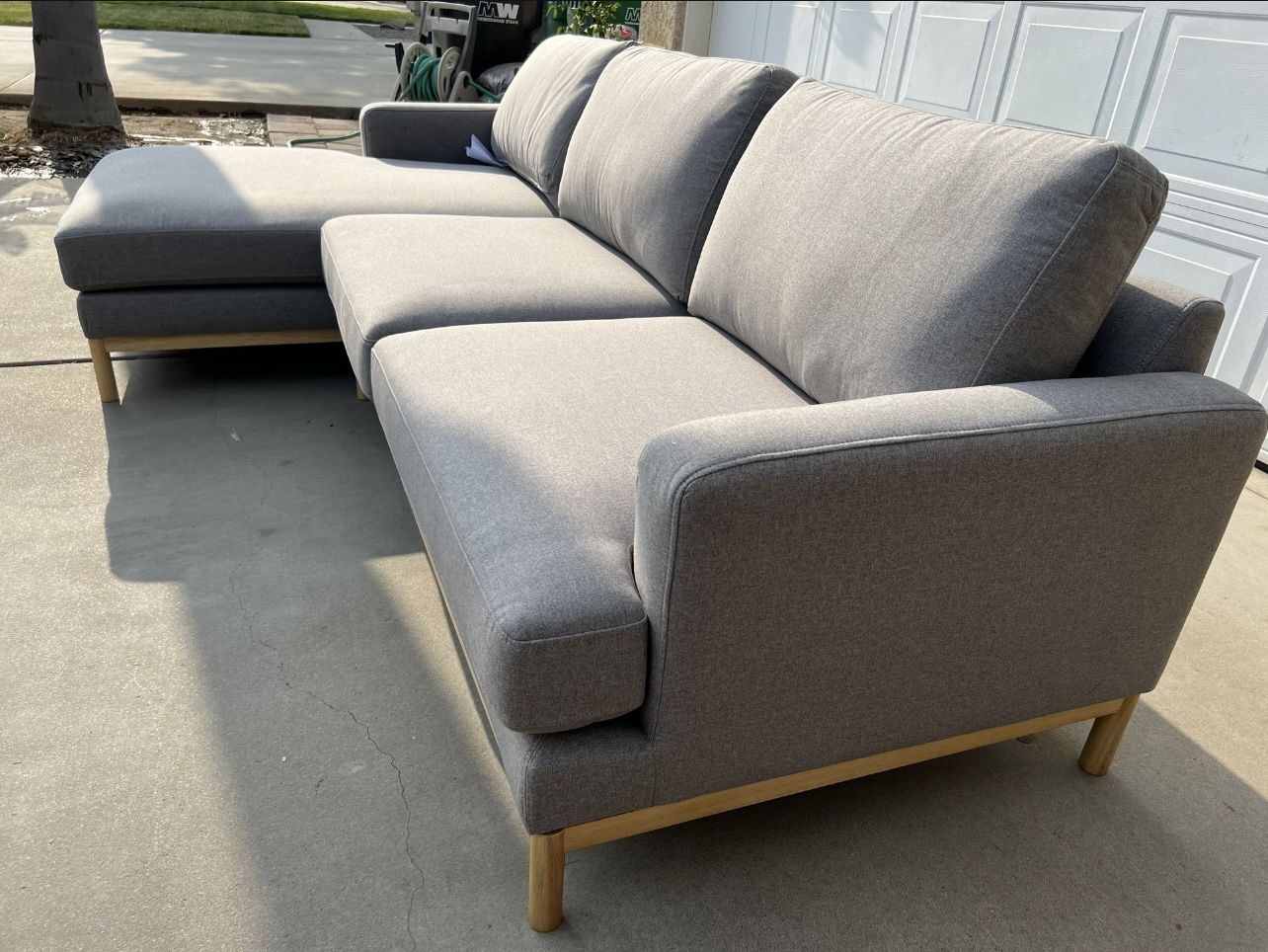 Brand New. Large Sectional Sofa. Mid Century Design $799