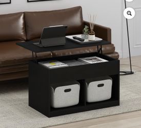 Lift-Top Coffee Table with Hidden Storage